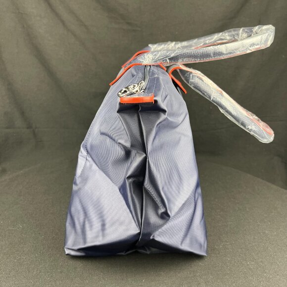 NWT Longchamp Le Pliage Original Large Shoulder Nylon Bag Tote Navy - Picture 3 of 7